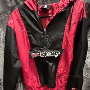 Chicago Buls 1/4 zipper wind jacket